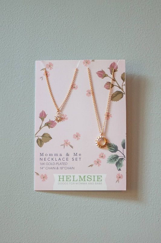 Helmsie - Momma + Me Sunshine Necklace Set