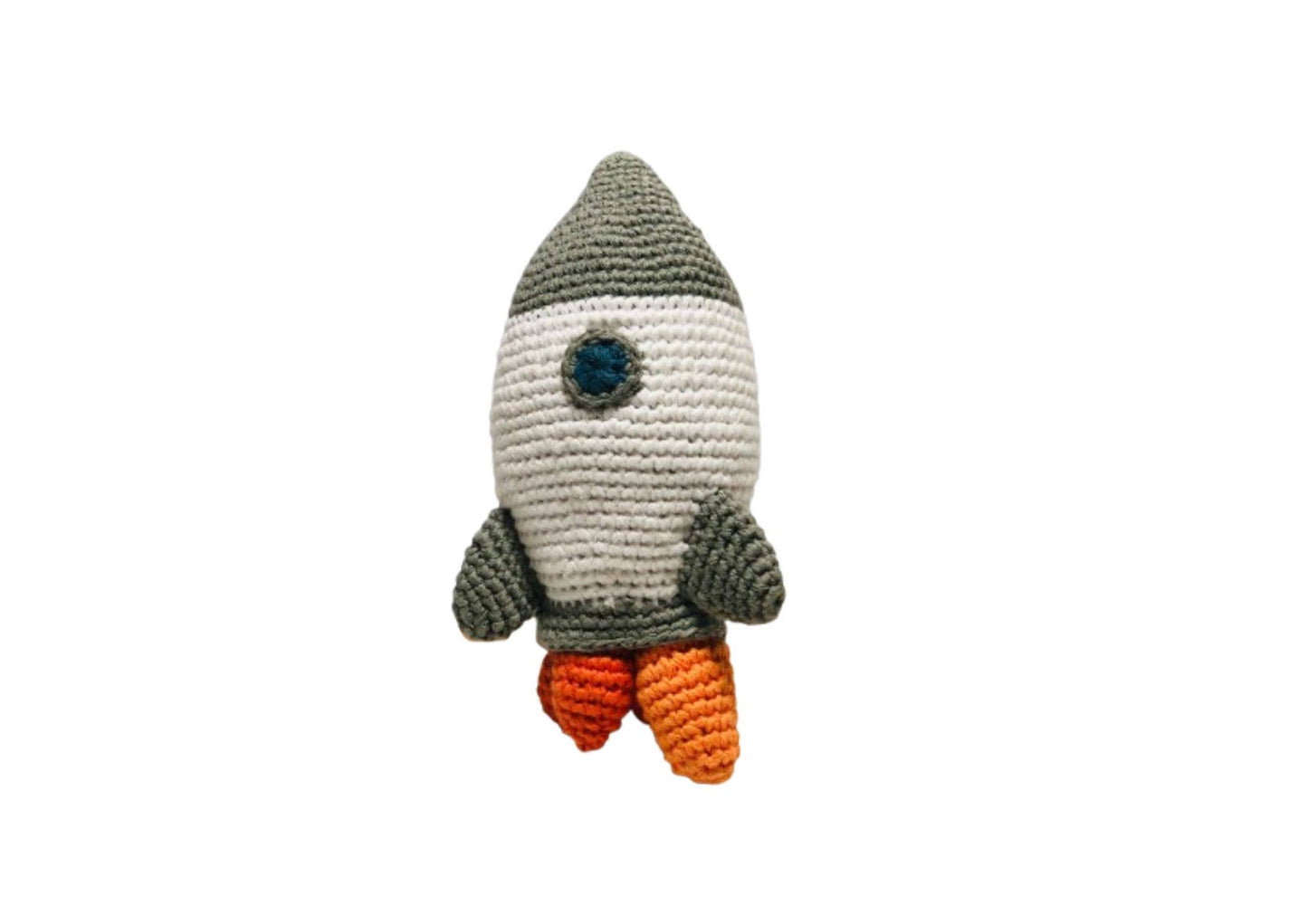 Pebble - Space Rocket Plush Toy Rattle