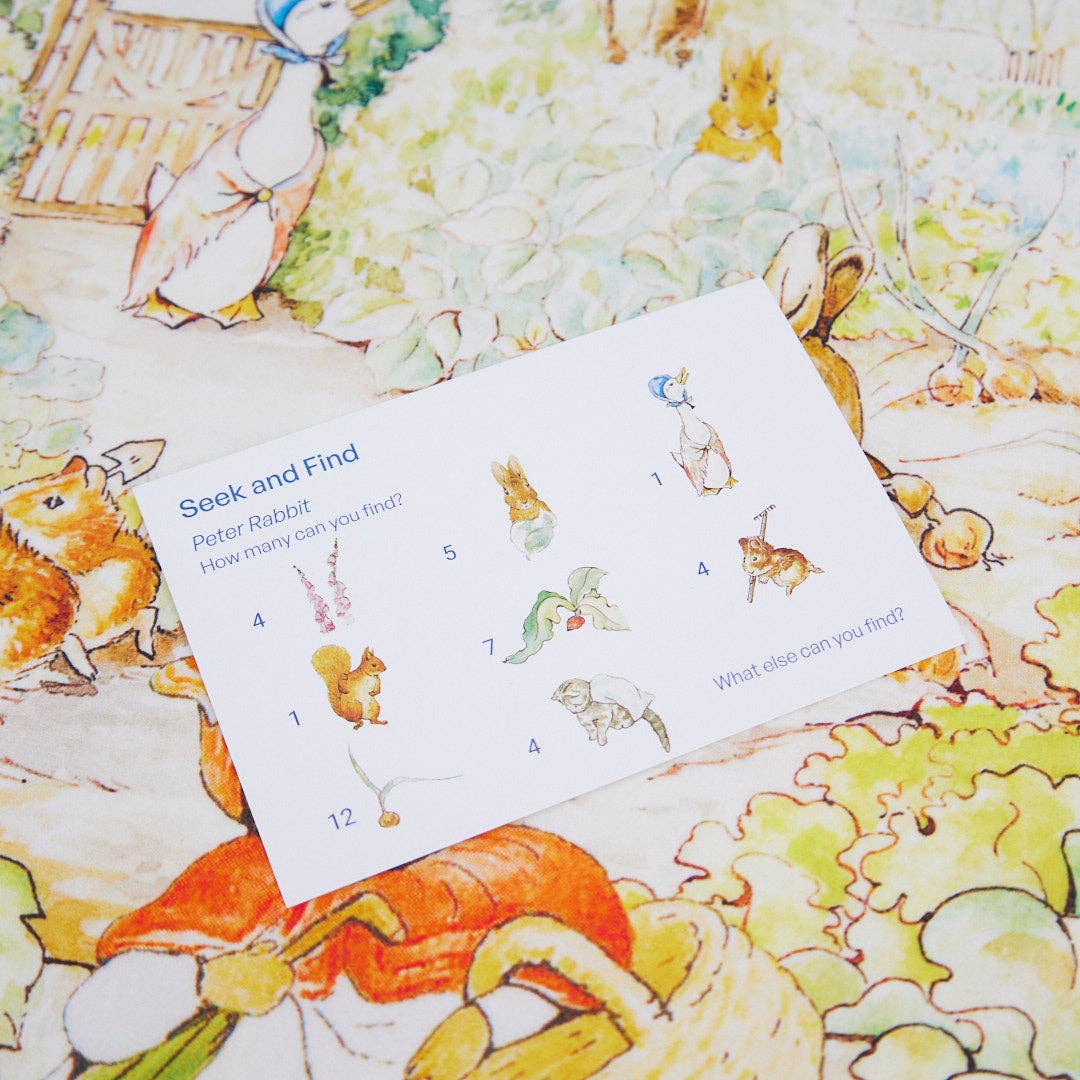 Sarah’s Silks - Rabbit Garden Seek and Find Playsilk