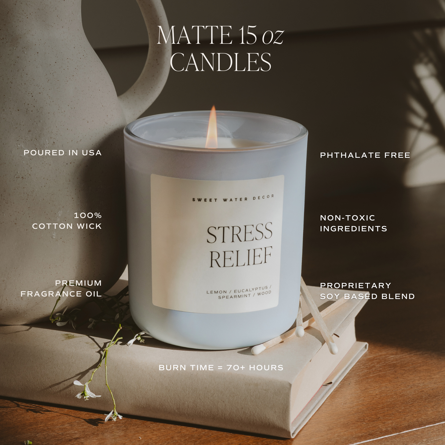 Sweet Water Decor Boy Mama 15 oz Soy Candle, Matte Jar