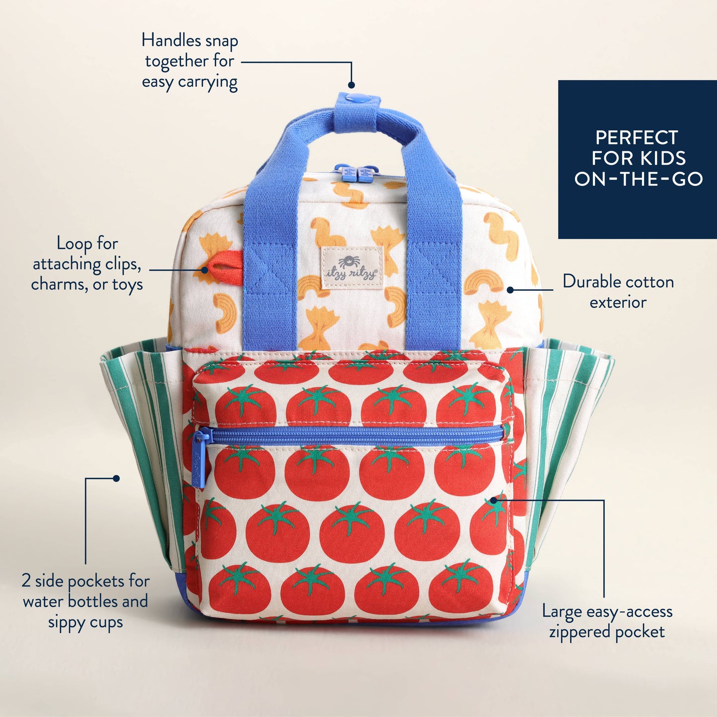 Itzy Ritzy - Itzy Bitzy Backpack Pasta