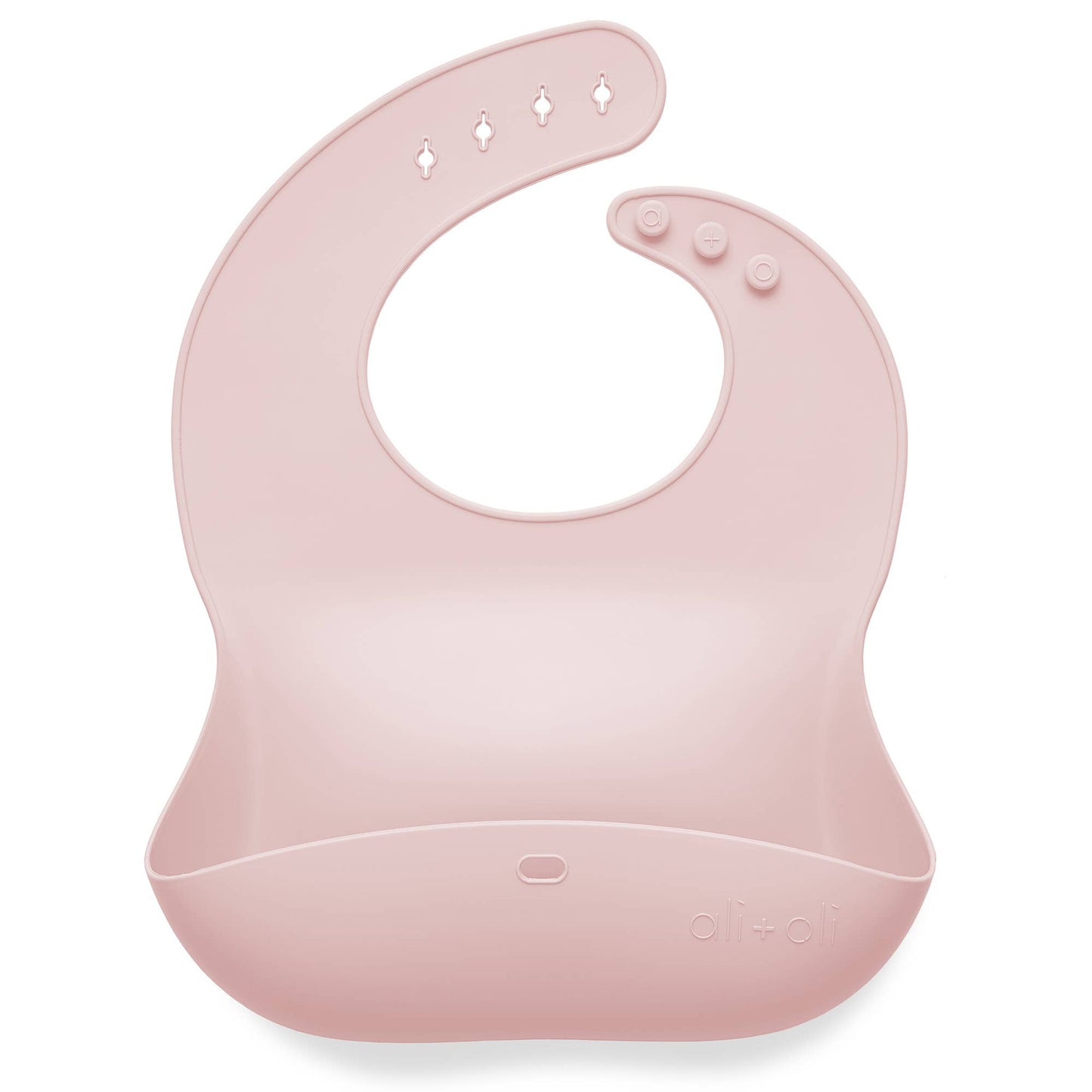 Ali+Oli - Silicone Baby Bib (True Pink)