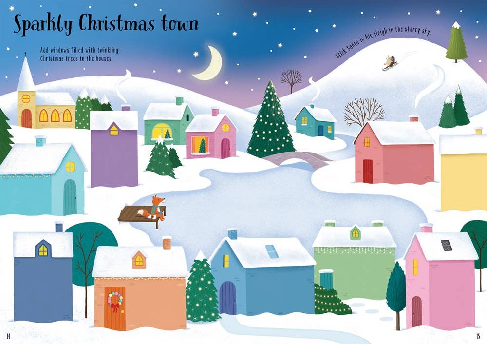 HarperCollins - Sparkly Christmas Trees : Usborne