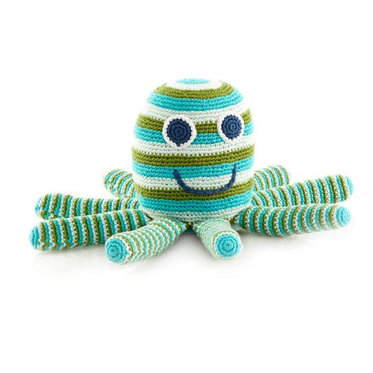 Pebble - Plush Ocean Toy -  Large Octopus - Organic Cotton Crochet