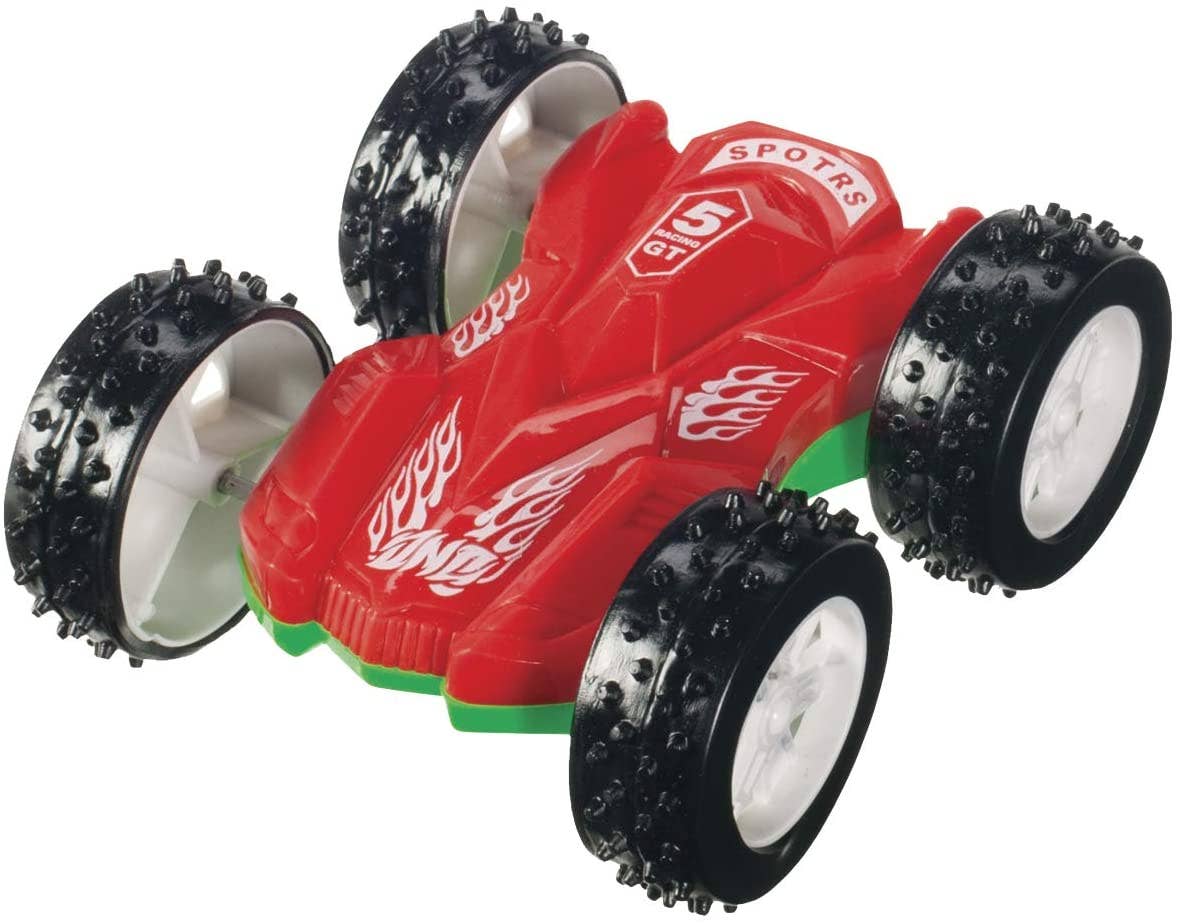 Toysmith - Flip Car, Friction Pull-Back, Action Packed, Indoor/Outdoor