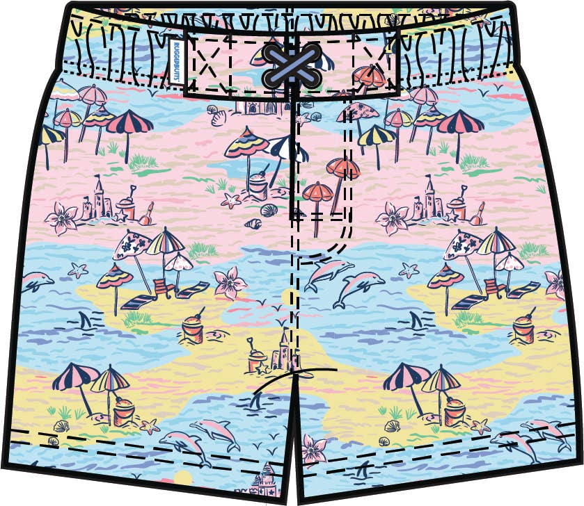 Beach Day Performance Hybrid Swim Trunks