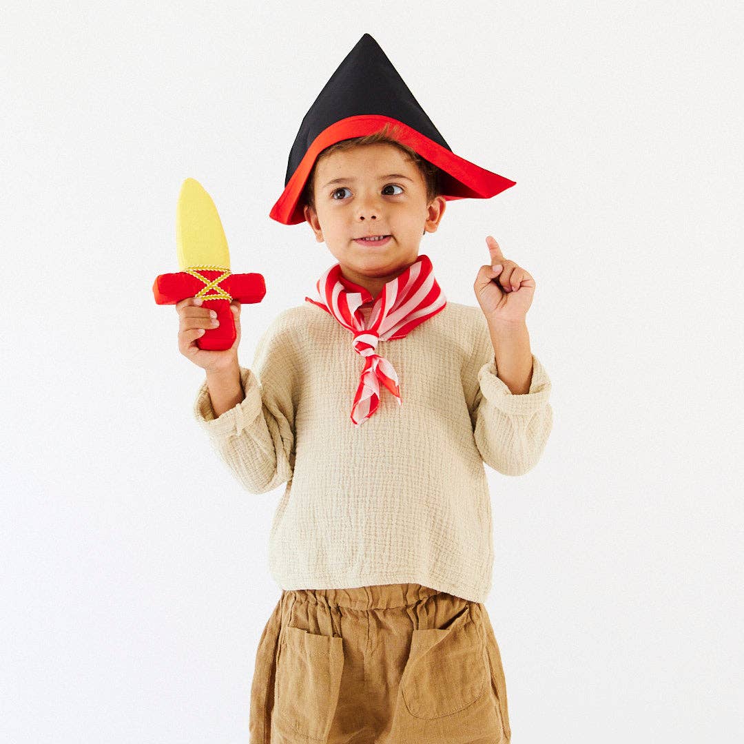 Sarah’s Silks - Mini Red and White Stripe Playsilk