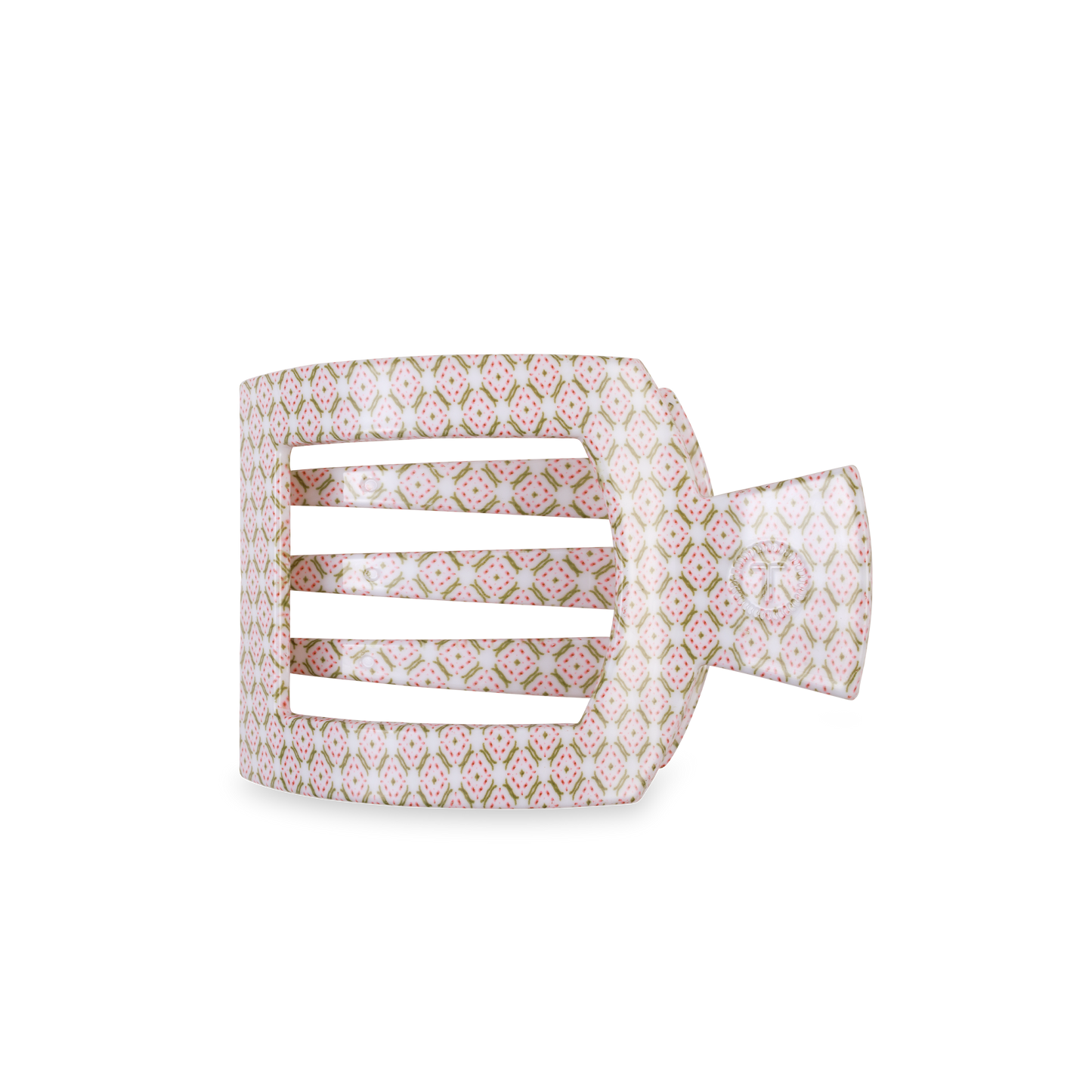 TELETIES - Pine & Pearl | Medium | Flat Square Hair Clip