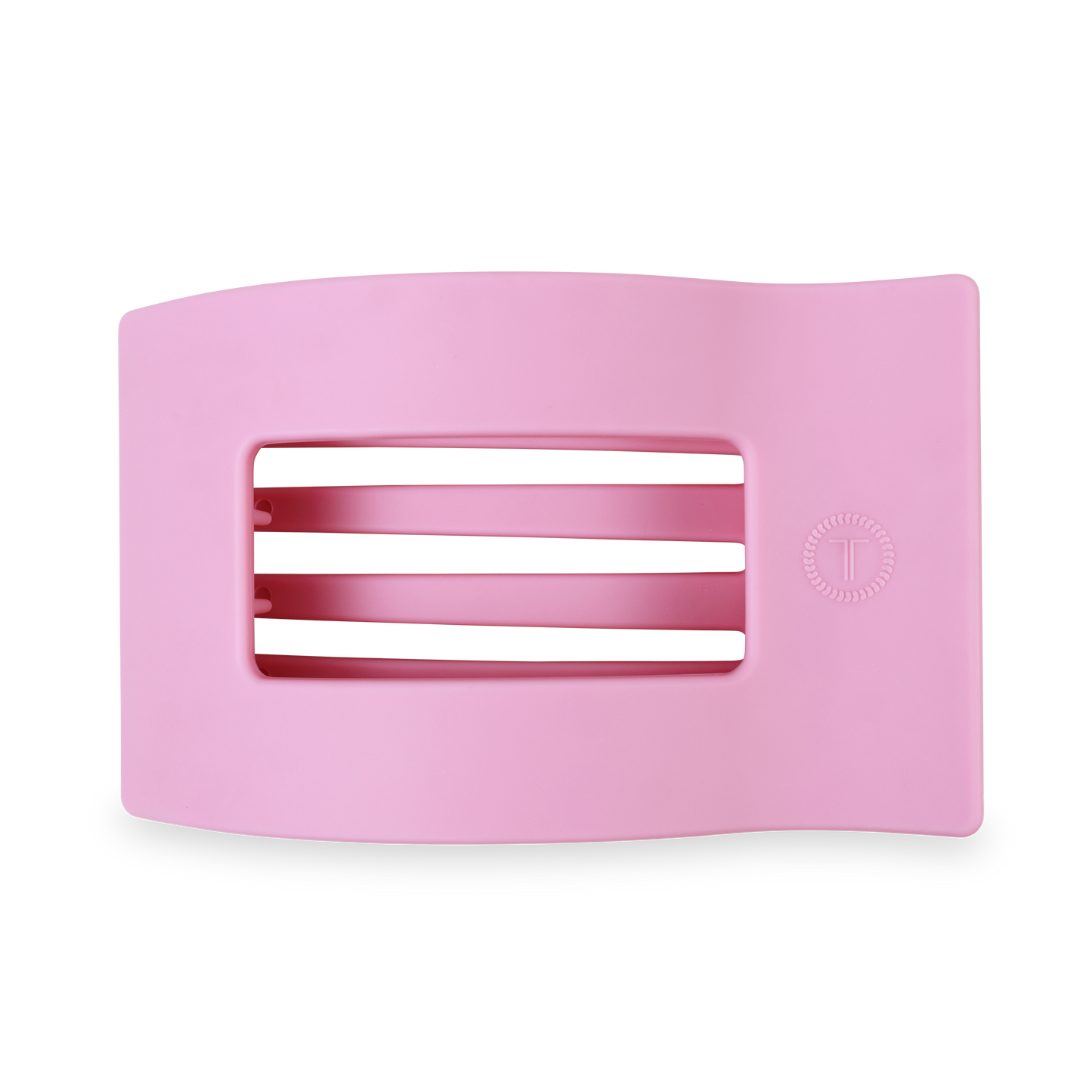 TELETIES - Flat Rectangle Hair Clip | Large | Merry Pinkmas