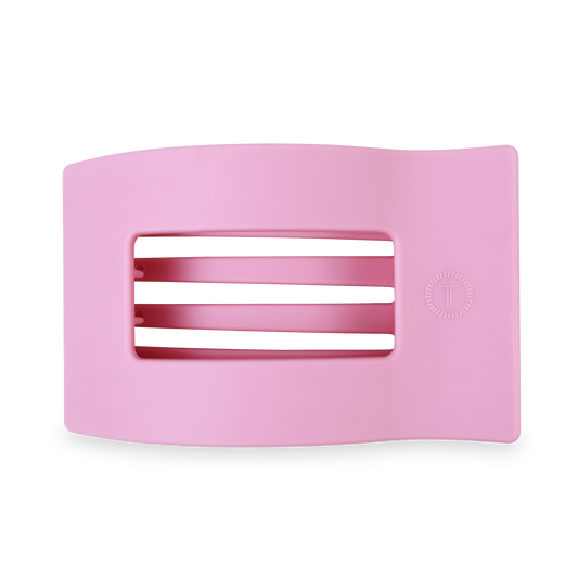 TELETIES - Flat Rectangle Hair Clip | Large | Merry Pinkmas