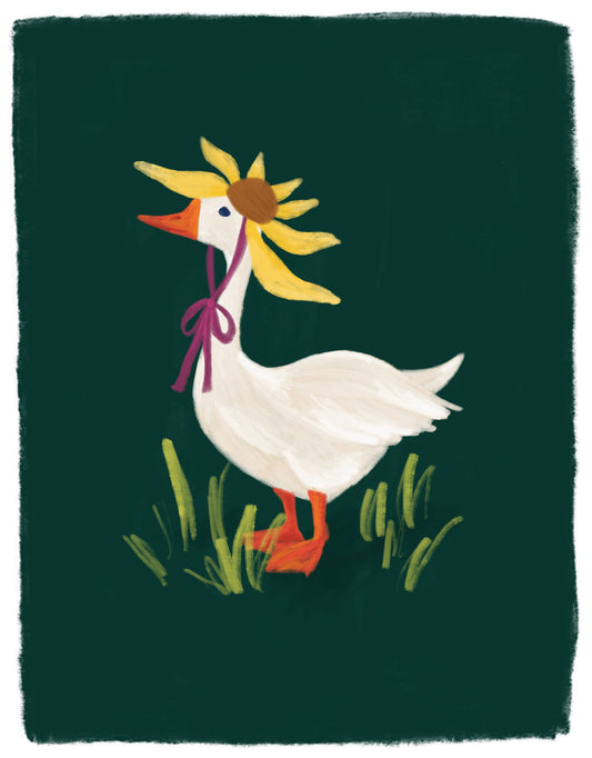 Clementine Kids - Garden Goose Art Print