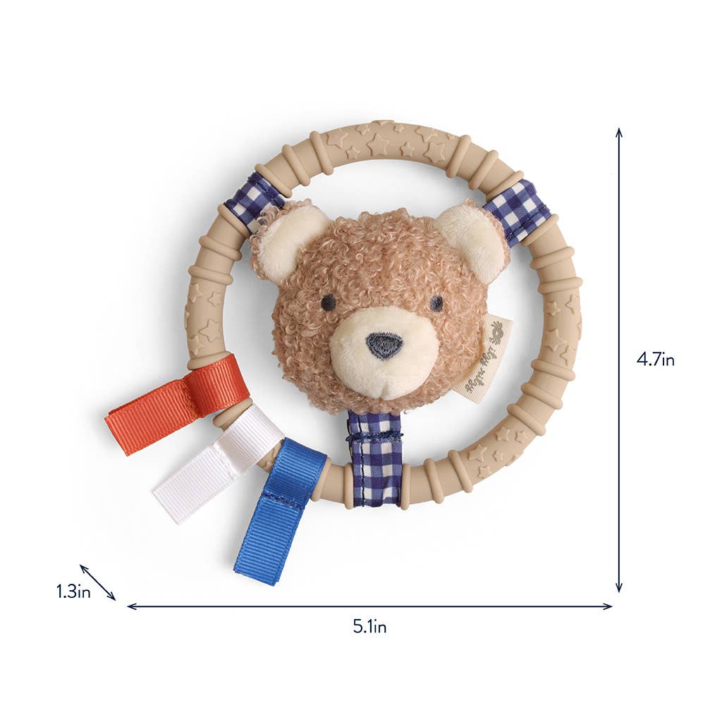 Itzy Ritzy -  Itzy Ring Pal™ - Teething Ring with Plush Character