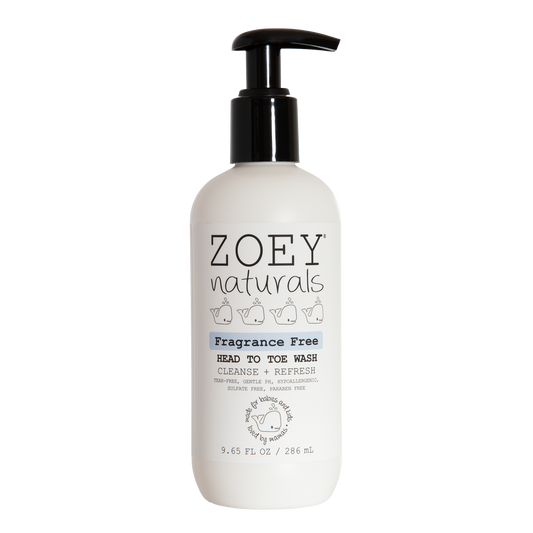 Zoey Naturals - Fragrance Free Head To Toe Wash - 9.65oz