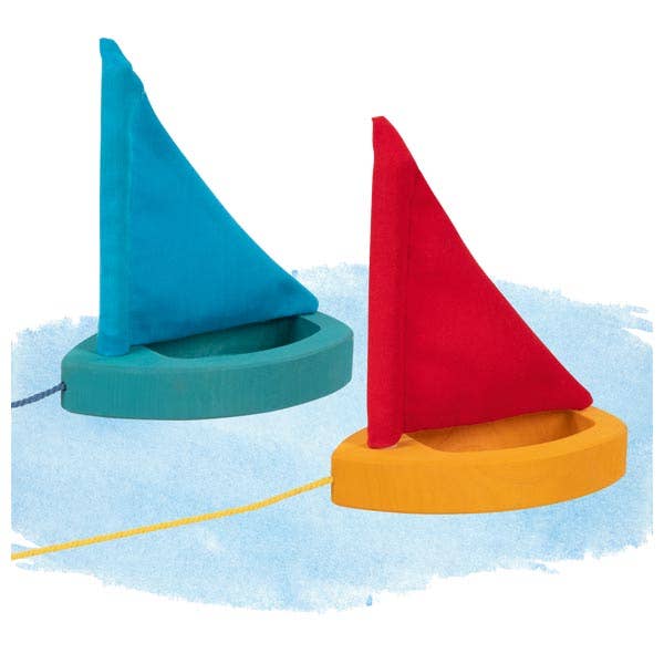 Goki America - Wooden Puddle Sailboats