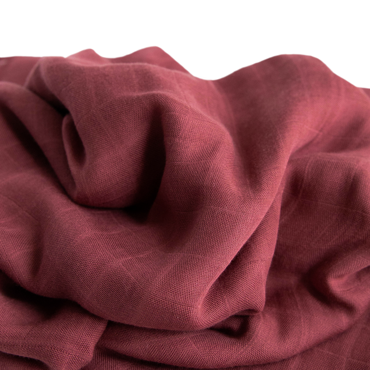 Little Unicorn - Deluxe Muslin Swaddle Blanket - Dusty Maroon