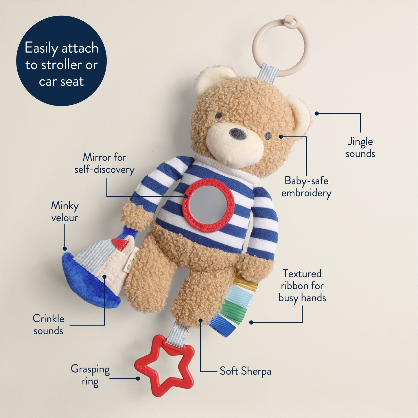 Itzy Ritzy -  Bitzy Traveler™ Bear