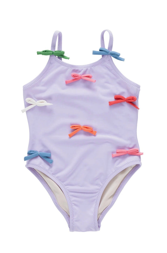 Lavender Multi Bow Swim Suit