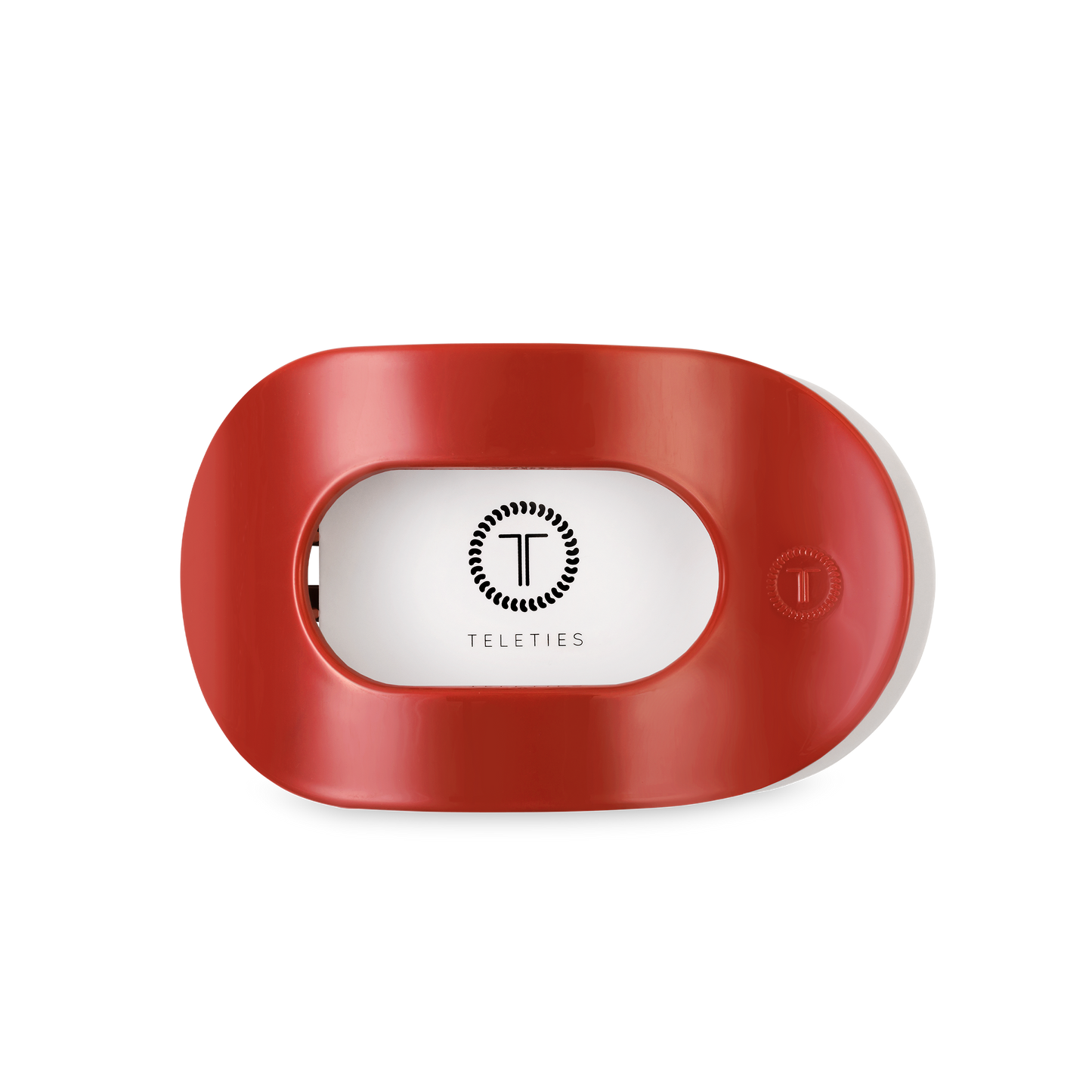 TELETIES - Flat Round Hair Clip | Medium | Red Carpet Ready