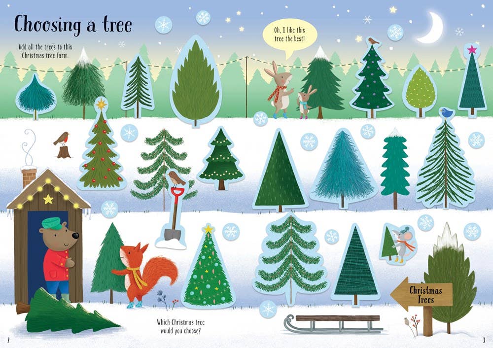 HarperCollins - Sparkly Christmas Trees : Usborne