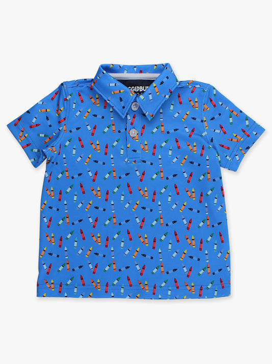 Boys Tiny Crayons SS  Polo