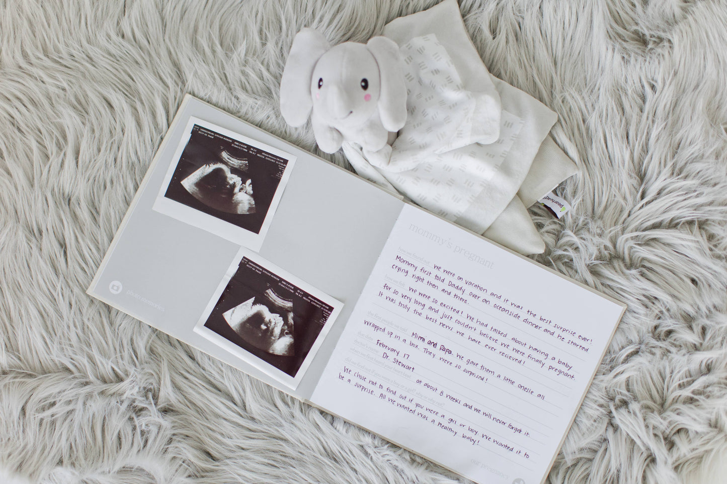 Pearhead - Ivory Linen Baby Memory Book