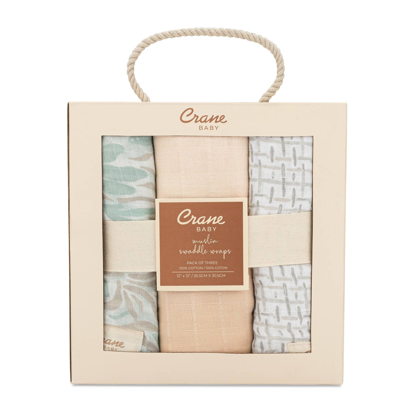 Crane Baby Beach Life 3Pc Swaddle Set