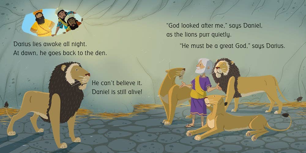 HarperCollins - Daniel In The Lions' Den board book: Usborne