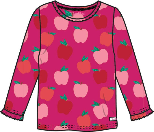 Apple of My Eye LS Ruffle Sleeve Top