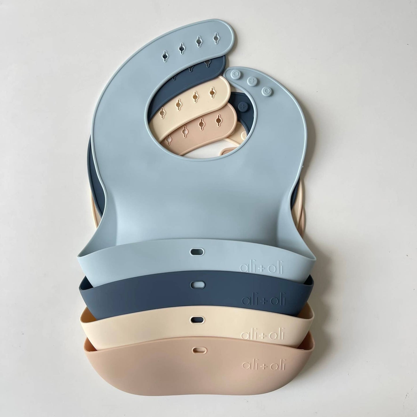 Ali+Oli - Silicone Baby Bib (Sky)