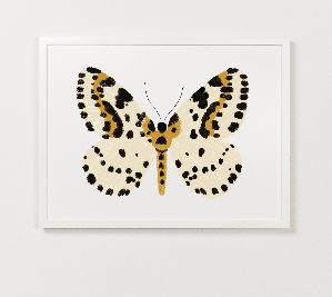 Clementine Kids - Yellow Butterfly Art Print