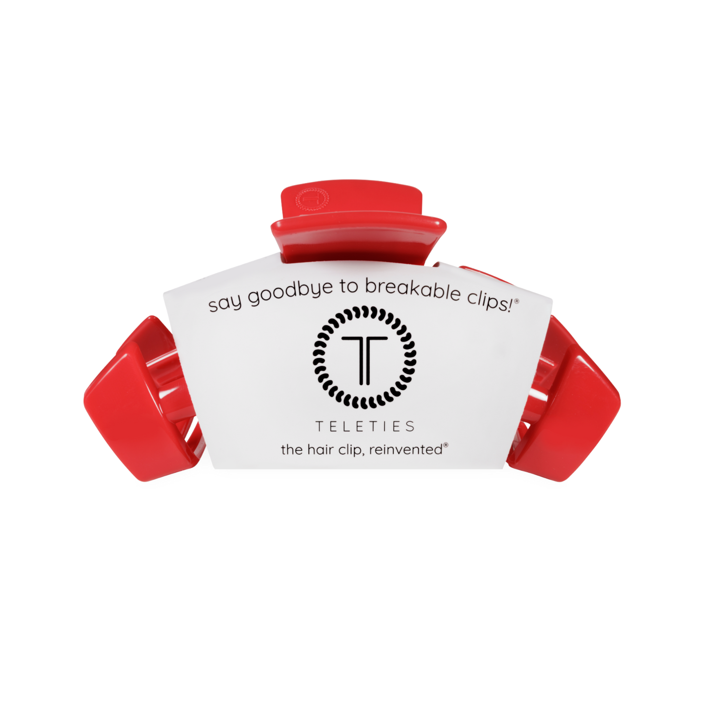 TELETIES - Classic Hair Clip | Medium | USA Red