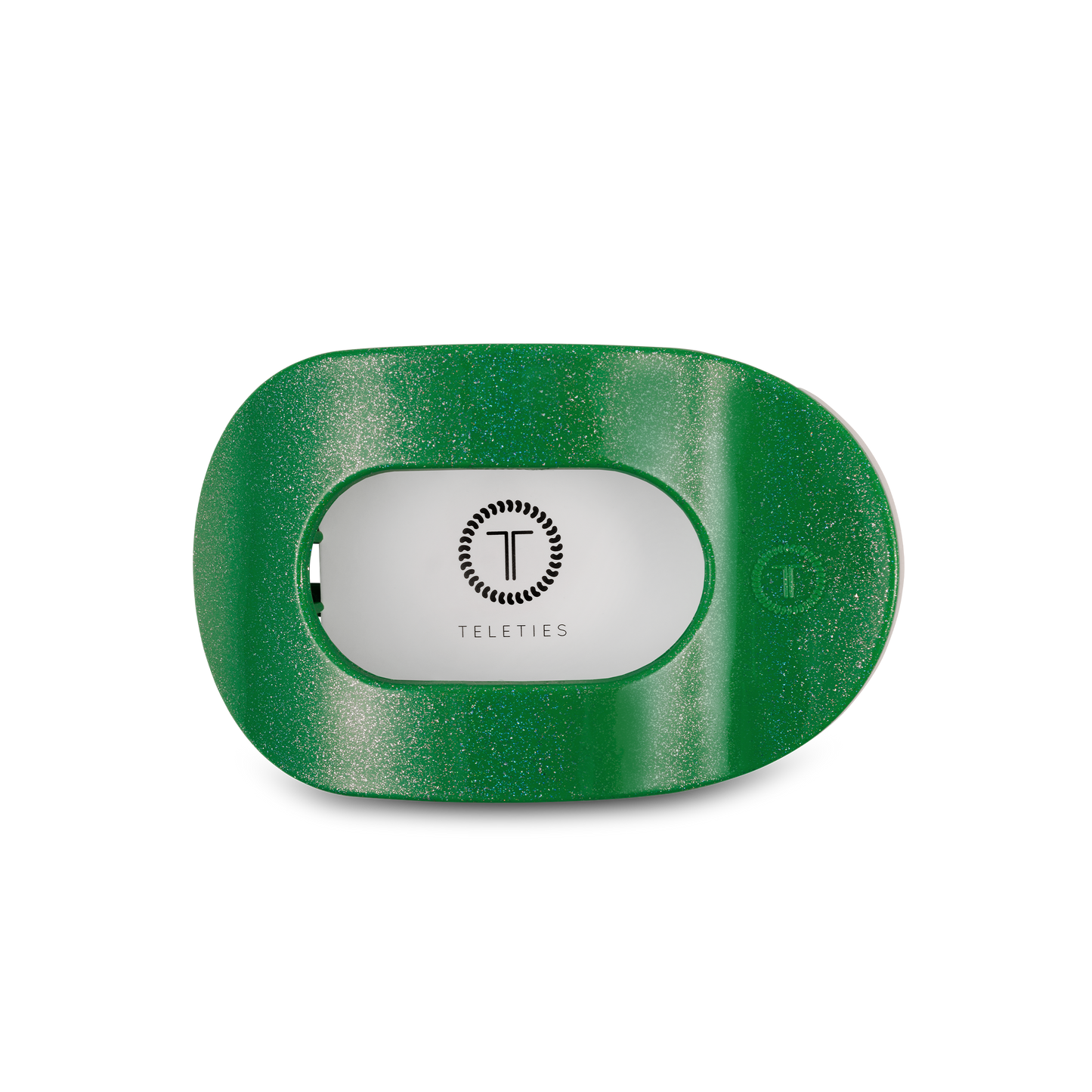 Round Flat Hair Clip | Medium | Shamrock Shimmer