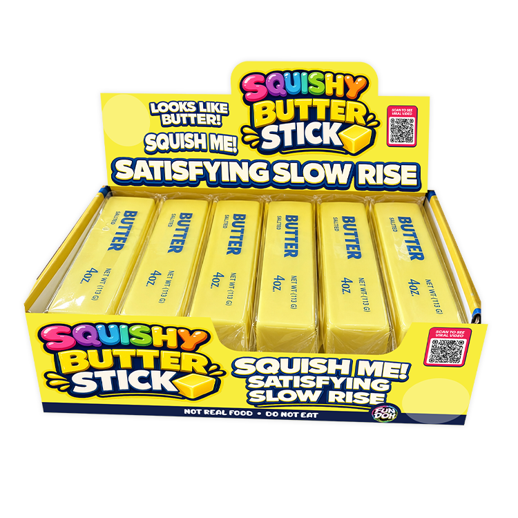Fun Doh Small Butter Stick Slow Rise Fidget Toy