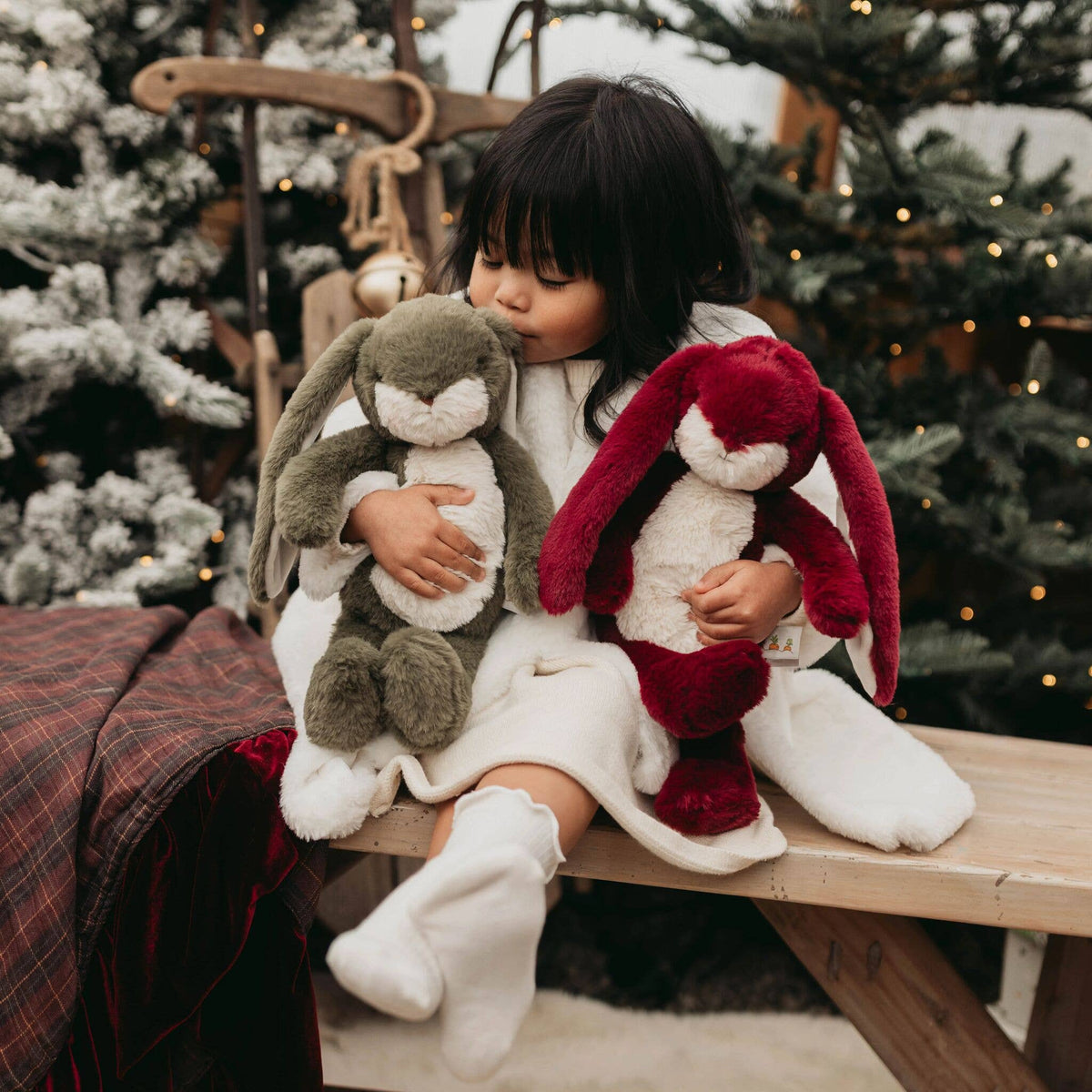 Bunnies By the Bay - Little 12" Nibble Bunny - Mulberry