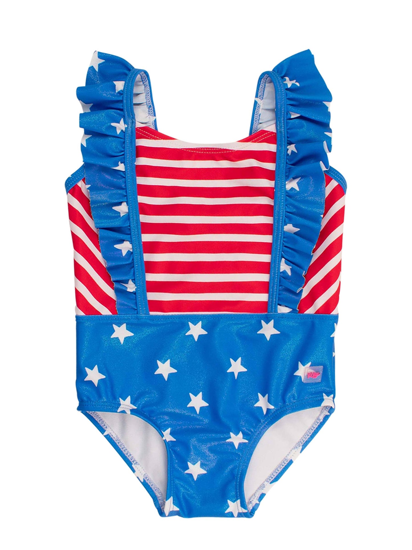 Girls Shimmer Stars & Stripes Pinafore OP