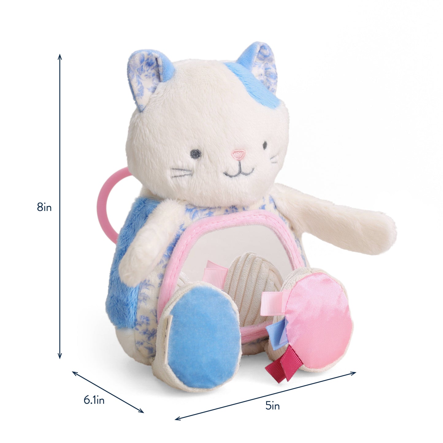Itzy Bitzy Mirror™ Sensory Tummy Time Mirror - Kitty