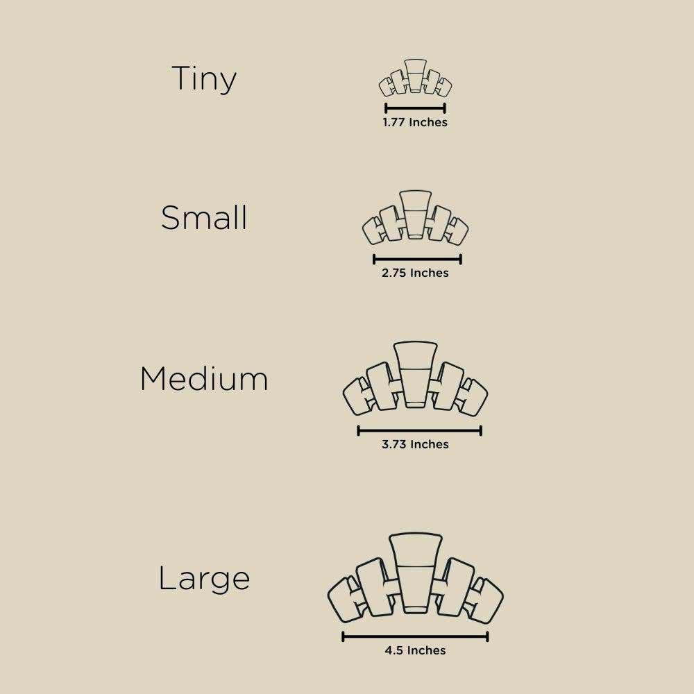 TELETIES - Classic Hair Clip | Tiny | Merry Pinkmas