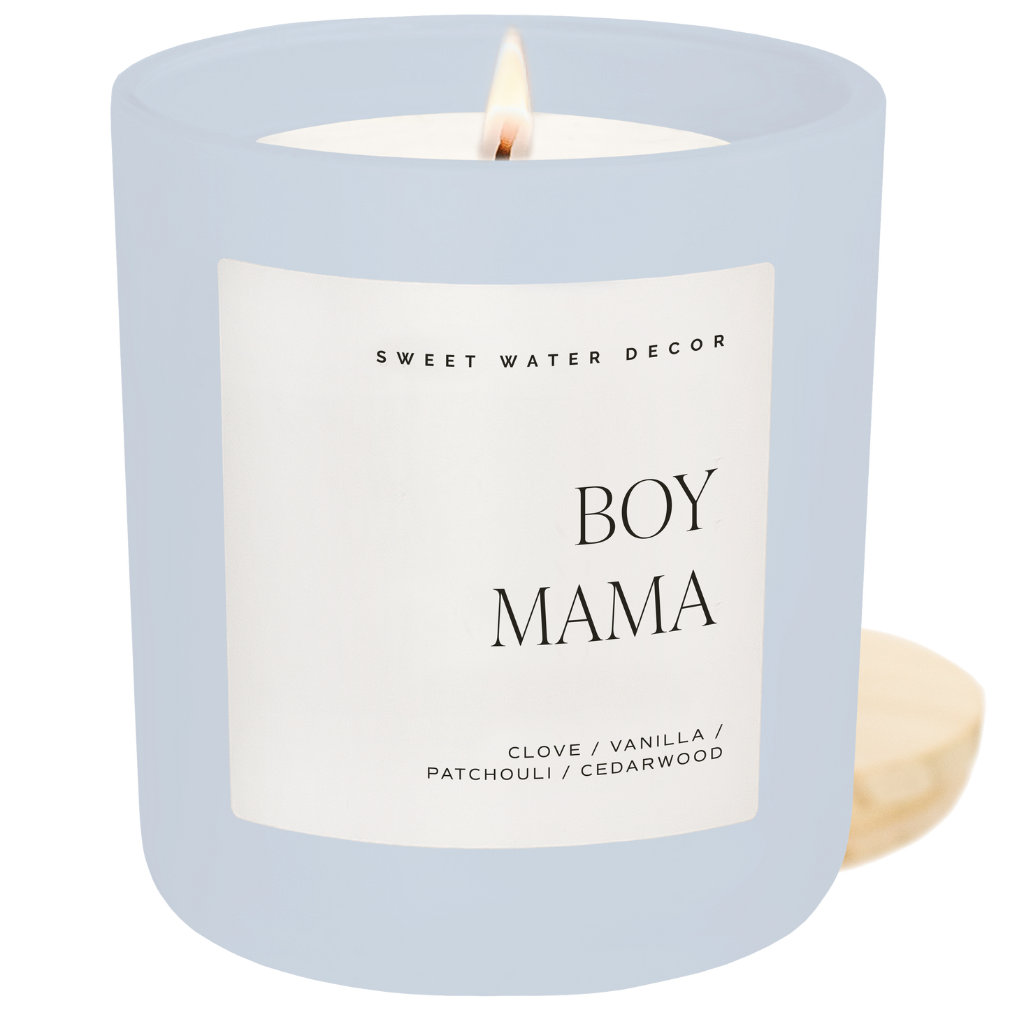 Sweet Water Decor Boy Mama 15 oz Soy Candle, Matte Jar