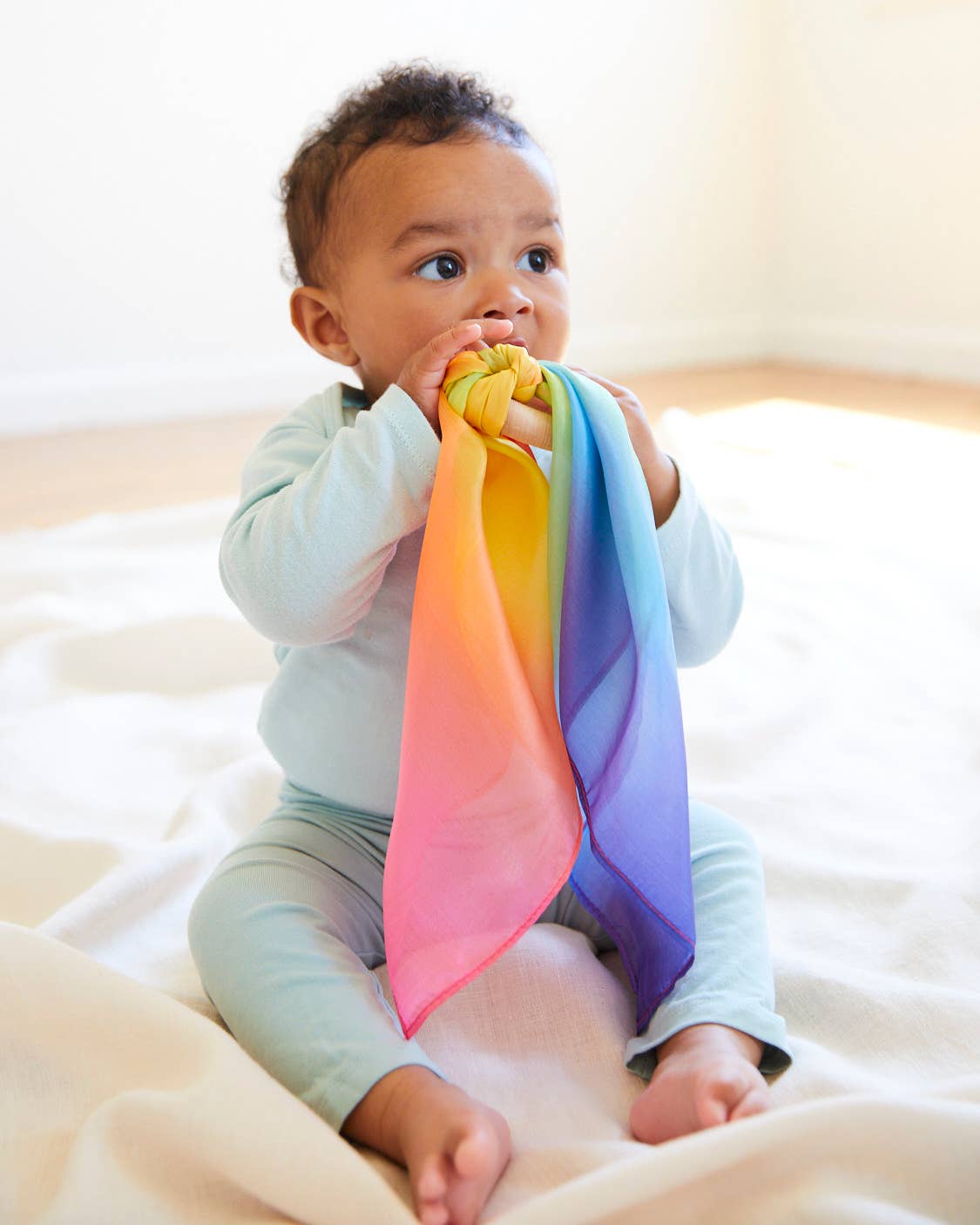 Sarah’s Silks - Rainbow Teether