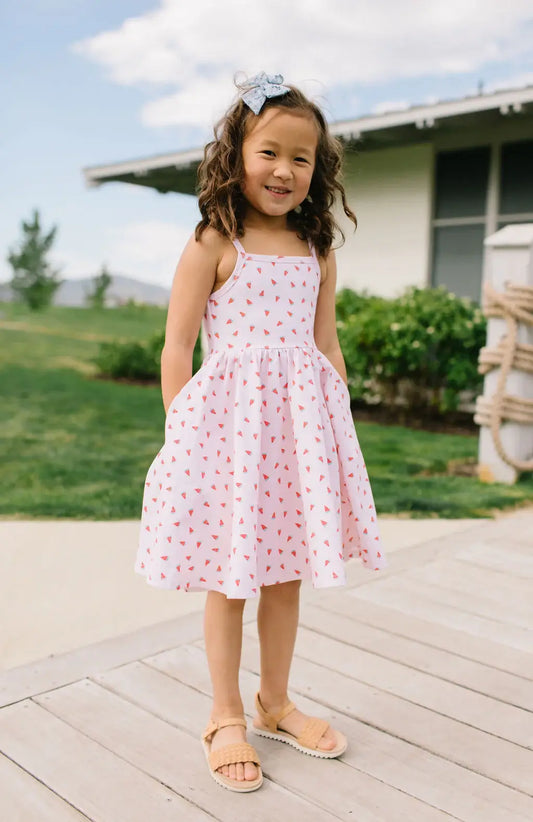 Camila Dress in Watermelon