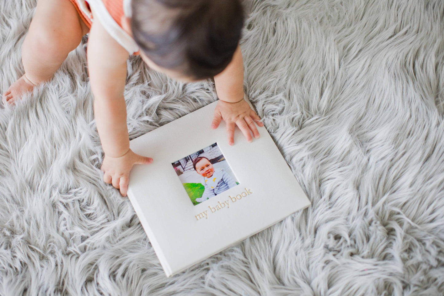 Pearhead - Ivory Linen Baby Memory Book
