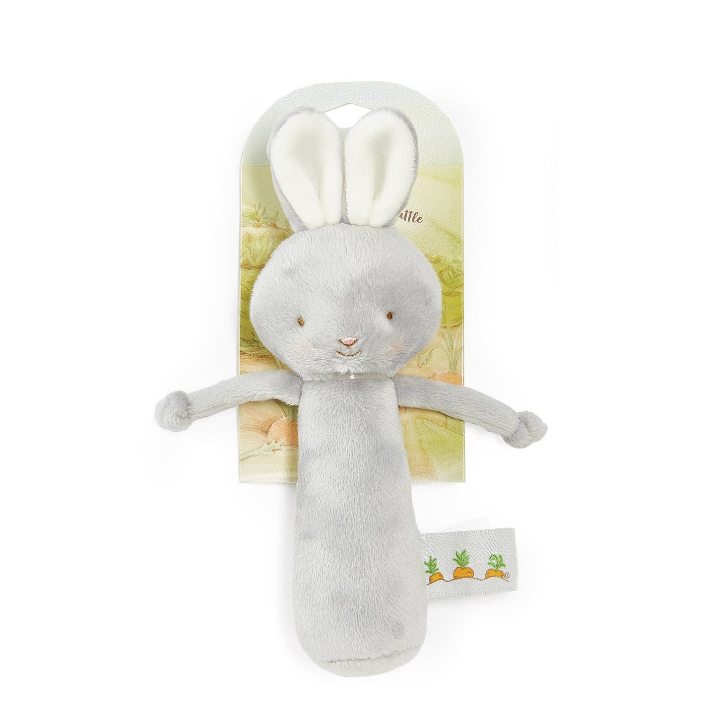 Bunnies By the Bay - Friendly Chime Rattle - Gray bunny