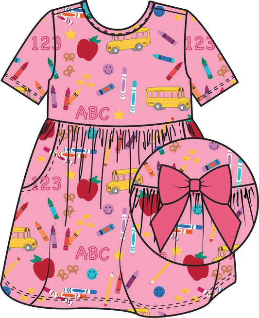 Pink School House SS Twirl Dress