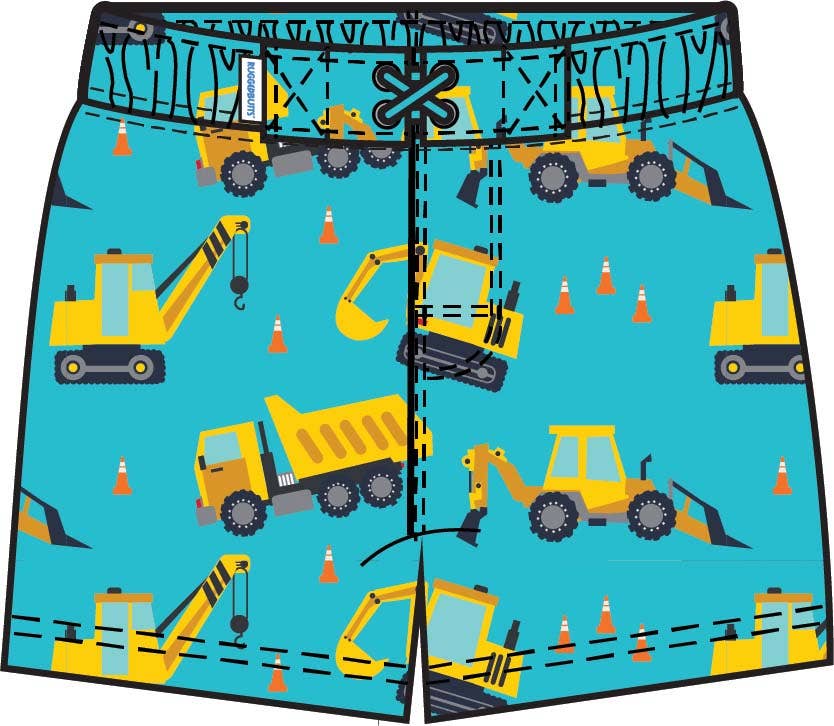 Under Construction Swim Trunks