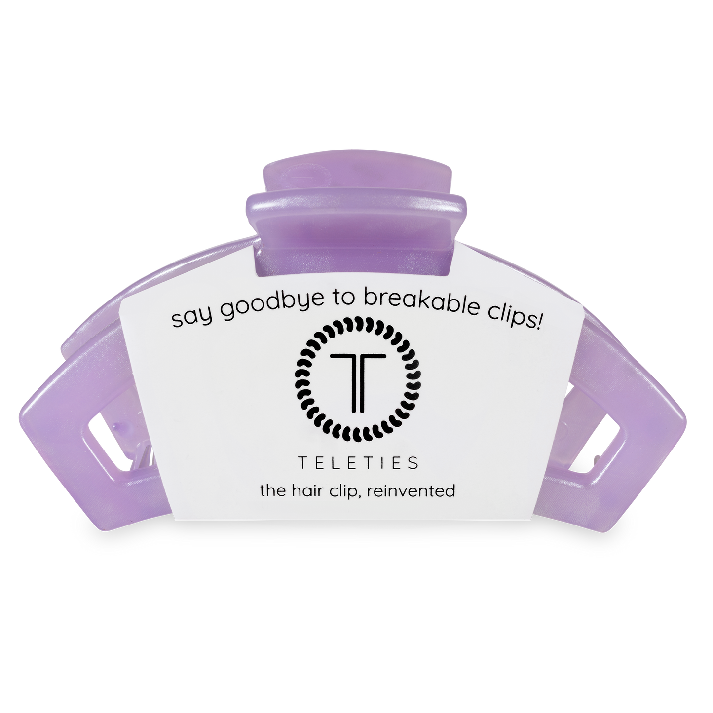 TELETIES - Open Hair Clip | Large | Lavender Mist