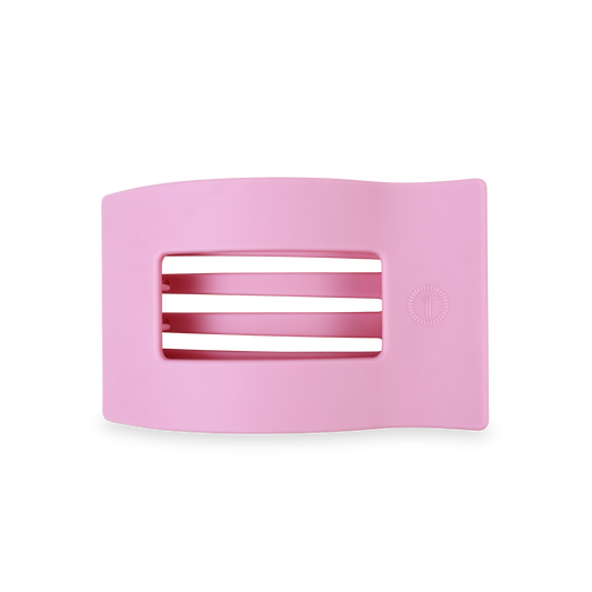 TELETIES - Flat Rectangle Hair Clip | Medium | Merry Pinkmas