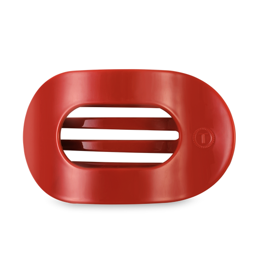 TELETIES - Flat Round Hair Clip | Large | Red Carpet Ready