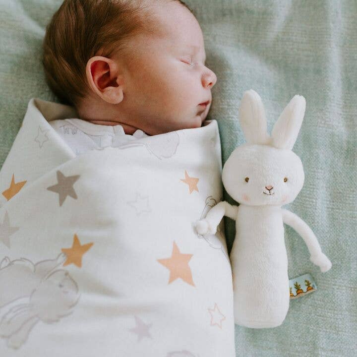 Friendly Chime Rattle - White bunny