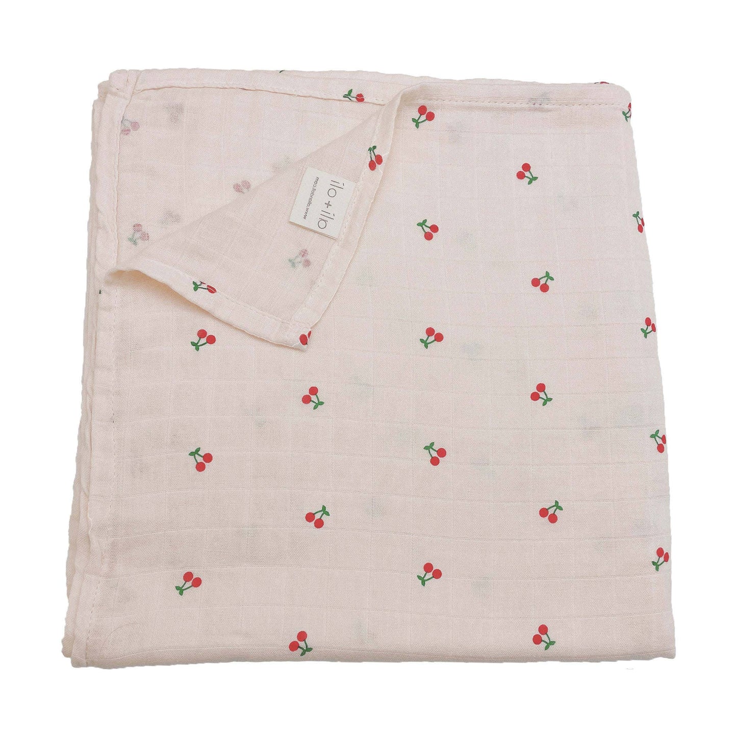 Ali+Oli - Bamboo Muslin Swaddle Blanket (Cherry)