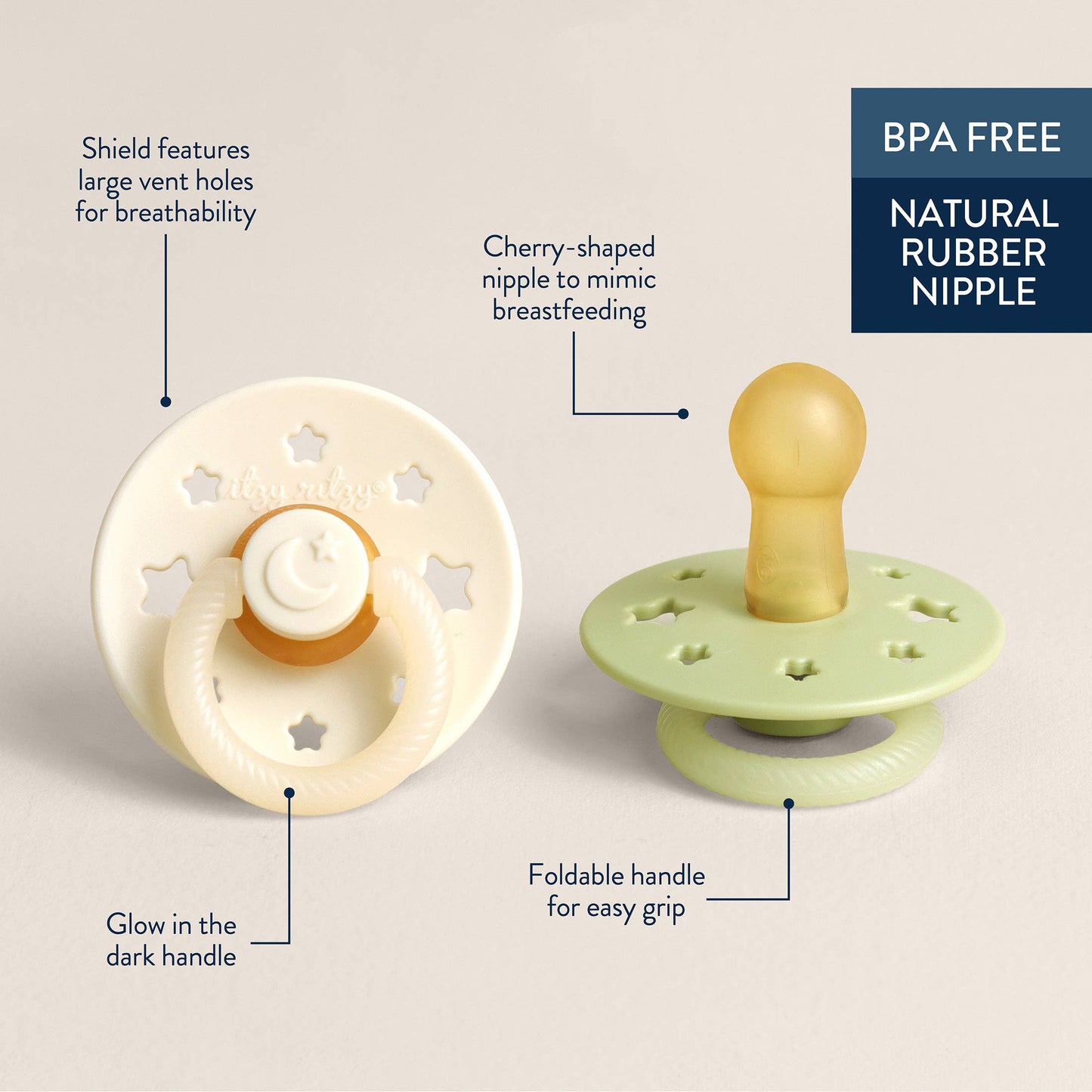 Itzy Ritzy -  Itzy Soother™ Natural Rubber Paci Sets